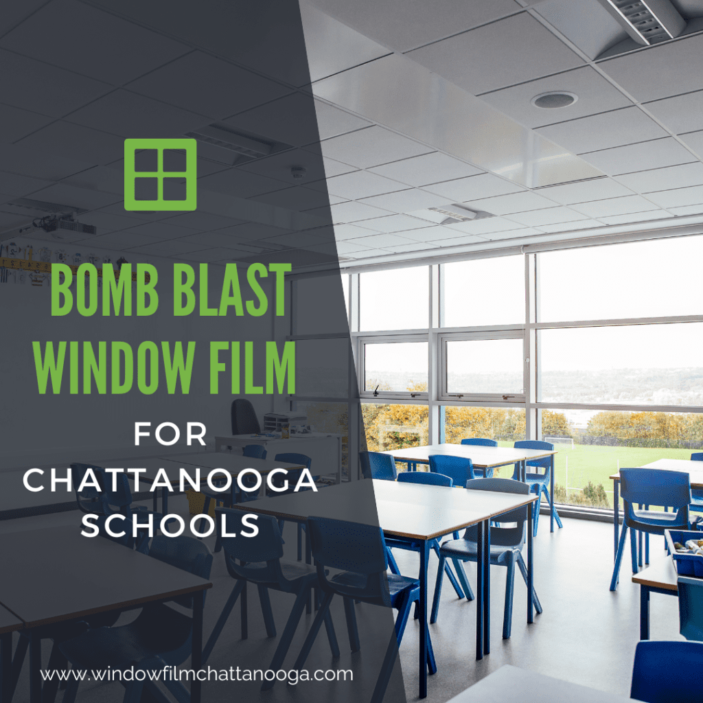 bomb blast window film chattanooga schools