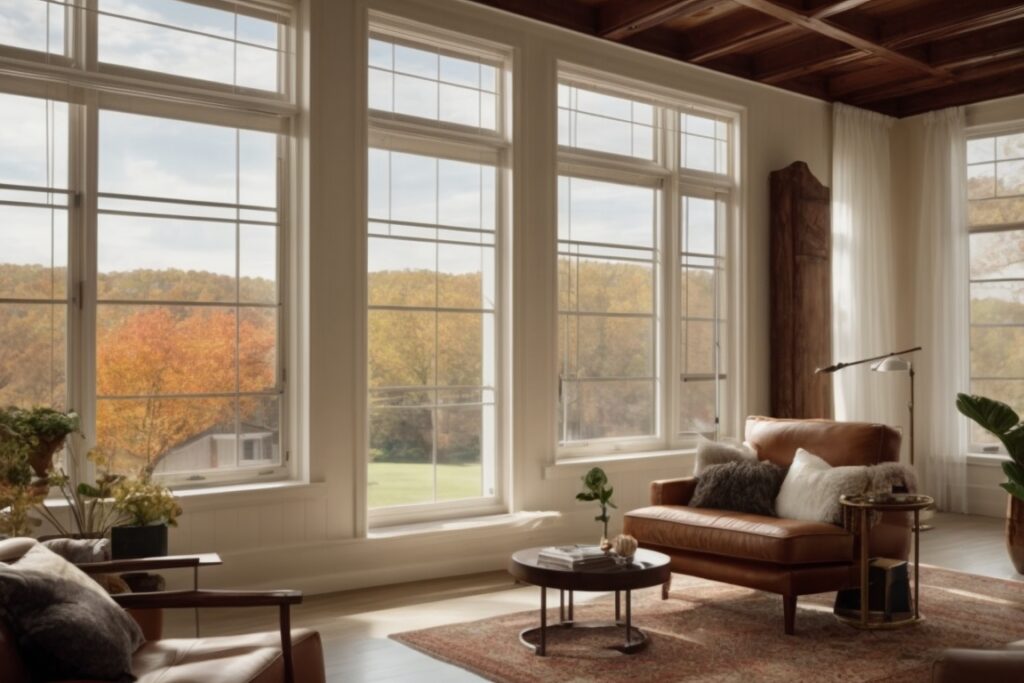 Chattanooga home interior with installed heat blocking window film