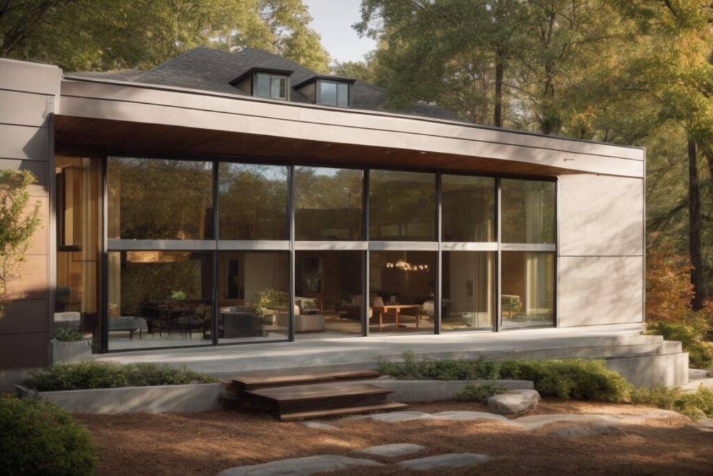 Chattanooga home with Low-E glass windows, energy savings concept