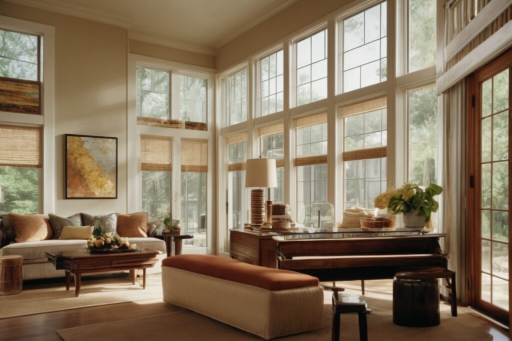 Chattanooga home interior with energy efficient window film